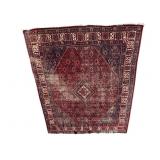Large Hand Knotted Persian Rug Semi-Antique