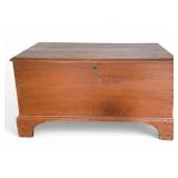19th C Blanket Chest with Bracket Feet and Till