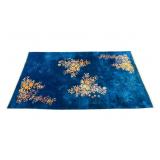 Chinese Art Deco Large Blue Carpet