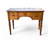 19th C Sheraton 3 Drawer Desk
