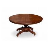 19th C. Mahogany Tilt Top Breakfast Table