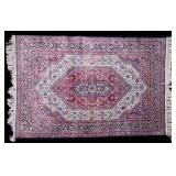 Hand-Woven Silk Kashan Rug