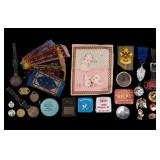 Dollhouse Rugs, Pins, Tape Measures, Fobs, & More