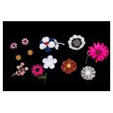 Vintage Mod Brooches and Earrings
