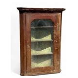 19th C. Oak Corner Cabinet w/ Dental Molding