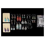 Sterling Silver Earrings, Some w/ Turquoise