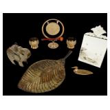 Brass Table Gong, Elephant Lantern, Other Decor