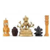 Sculptures w/ Avalokitesvara, Shakyamuni, Ganesha