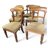 Vintage Carved Dining Chairs (6)