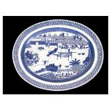 Chinese Export Blue & White Porcelain Serving Tray