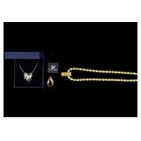 Swarovski Necklace w/OB, Pendant & Pearl Necklace
