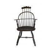 Cabinet Made Painted Comb Back Windsor Arm Chair