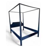 Folk Art Painted Four Poster Bed, Full Size