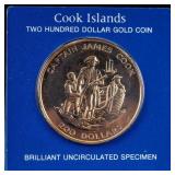 1978 Cook Islands Gold $200 Coin