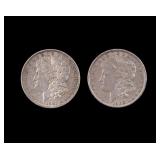 1881D & 1900 Morgan Silver Dollars