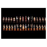 Vintage Indian Rebellion of 1857 Lead Chess Set