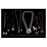 Pendant Necklaces, Pendants, & Earrings (16 Pcs)