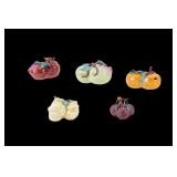 Chinese Export Porcelain Fruit W/ Insects (5)