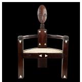 African Style Figural Teak Child