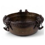 Bronze Monkey Bowl Attributed To Maitland Smith