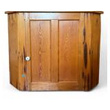 19th C Pine Corner Cabinet