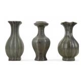 Chinese Celadon Vases (3)