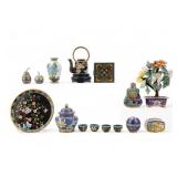 Chinese Cloisonne Miniatures (14 Pcs)