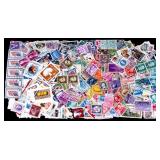 Vintage Postage Stamps Large Cancelled Grouping