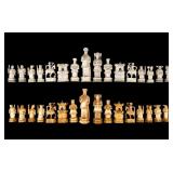 Italian Carved Chinese Figure Chess Set