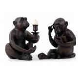 Dept 56 Monkey Candle holder and Statue