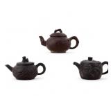 Chinese Yixing Clay Teapots (3)