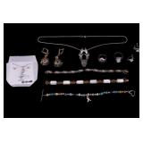 Sterling Silver Bracelets+ Earrings & Rings