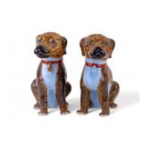 Chinese Export Porcelain Dog Statue Pair