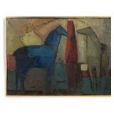 Wolf Reuther (DE 1917-2004) Oil on Canvas