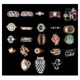 Costume Jewelry Rings Assortment (23)