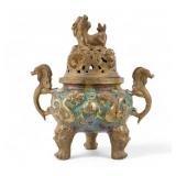 Vintage Cloisonne Incense Burner