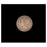 1943 Mercury Dime with Separation