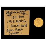1915 Austrian Ducat Gold Coin