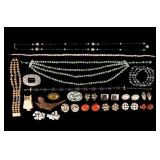 Coro Celluloid and Vintage Jewelry