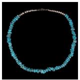 Turquoise Sterling Native American Necklace