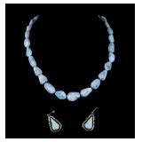 Sterling and Larimar Jewelry