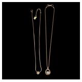 Swarovski and Dior Necklaces