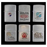 Air Force, Navy, & Advertising Zippo Lighters (5)