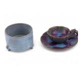 Chinese Jun Ware Style Pair & Ru Ware Style Censer