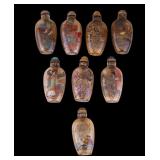 Chinese Inner Painted Glass Snuff Bottles (8)