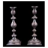 Antique Russian Silver Candlesticks (Pr)
