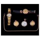 Gucci Watch, Elgin and Other Pocket Watches