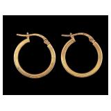 18K Hoop Earrings