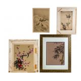 Asian Bird Paintings, Cherry Blossom Prints (4)