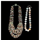 Amazonite Bead & Sterling + Chunk Necklaces